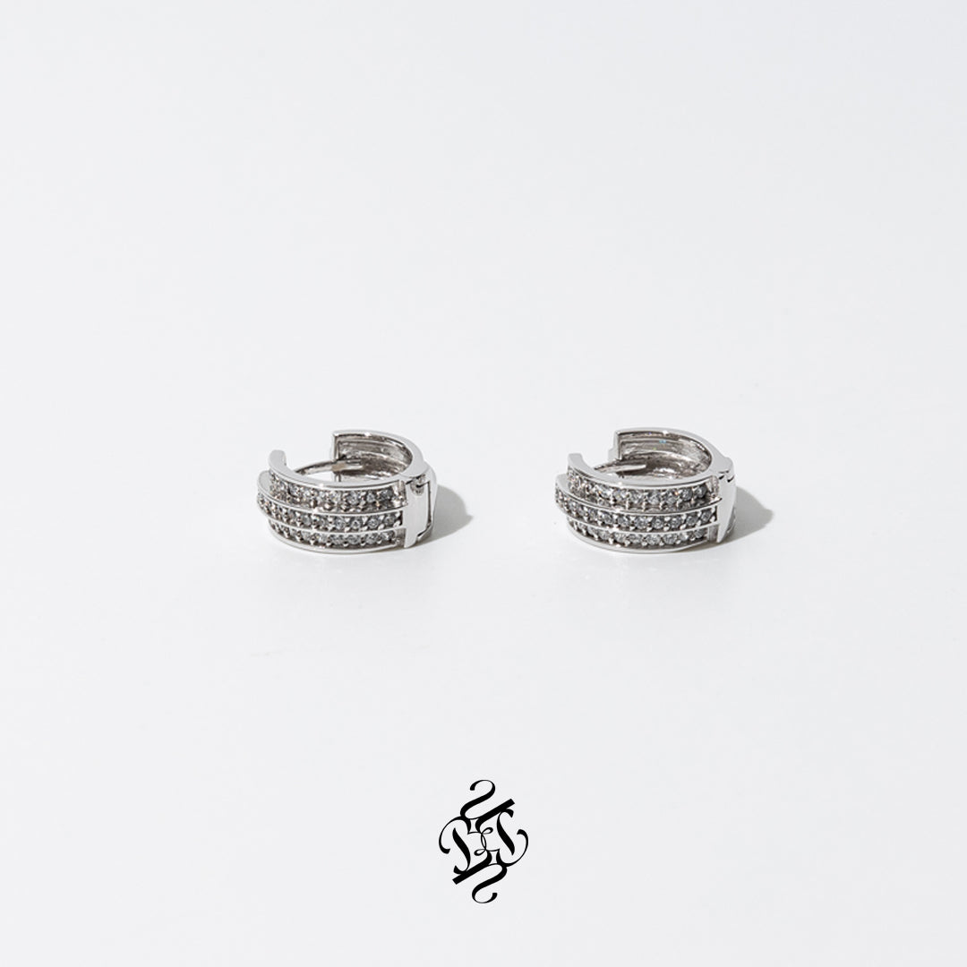 【HYERES LOR】23SS★ Essence Silver Tennis 2Way Earrings Sterling Silver Tennis Racket Stud Earrings Earrings, Silver